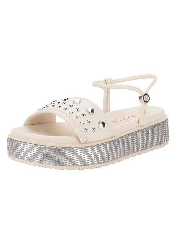 Ramarim - Sandália Feminina Flat Ramarim 2443209 - Natural