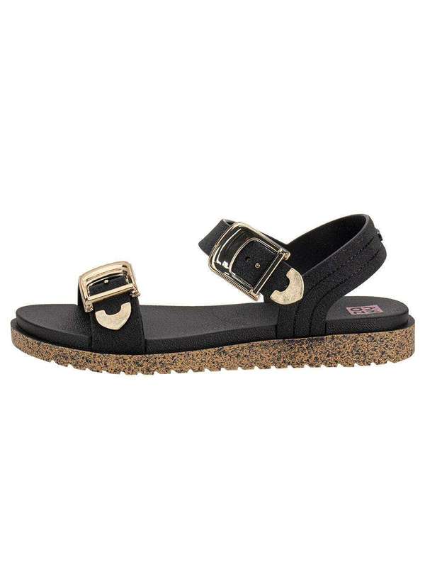Zaxy - Sandália Feminina Flat Rich Zaxy 19200 - Preto 2