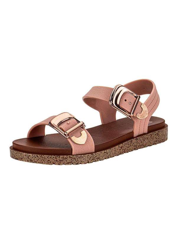 Zaxy - Sandália Feminina Flat Rich Zaxy 19200 - Salmão 1