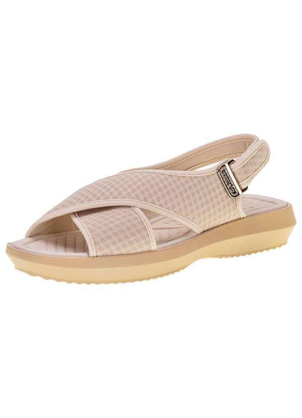 Azaleia - Sandália Feminina Flat Soft Claudia Azaleia - 18904 - Marfim