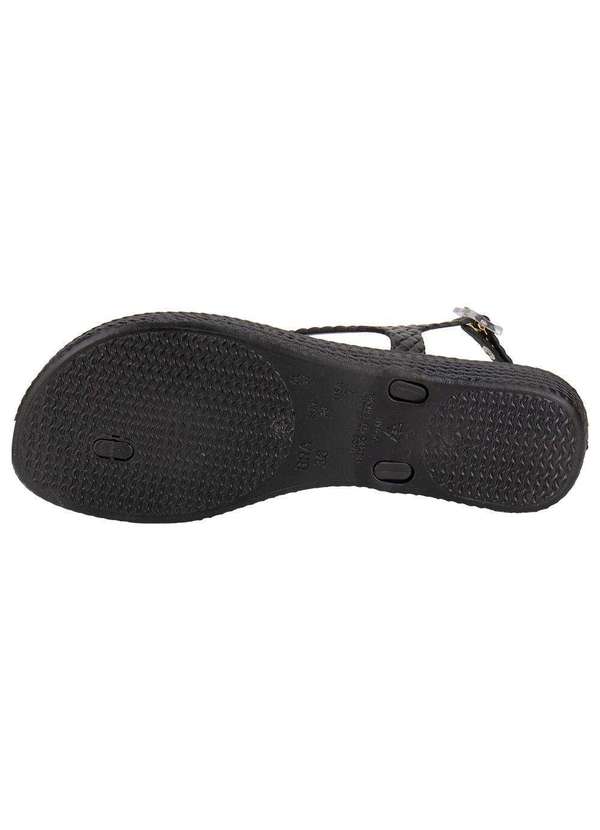 Terra & Agua - Sandália Feminina Flat Terra & Água 211405 Preto 3