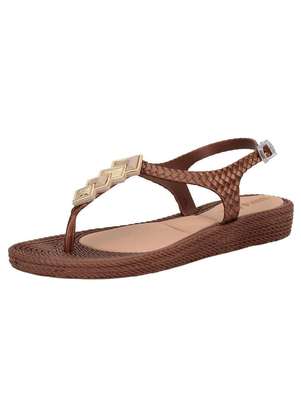 Terra & Agua - Sandália Feminina Flat Terra & Água 211405 - TERRA & AGUA