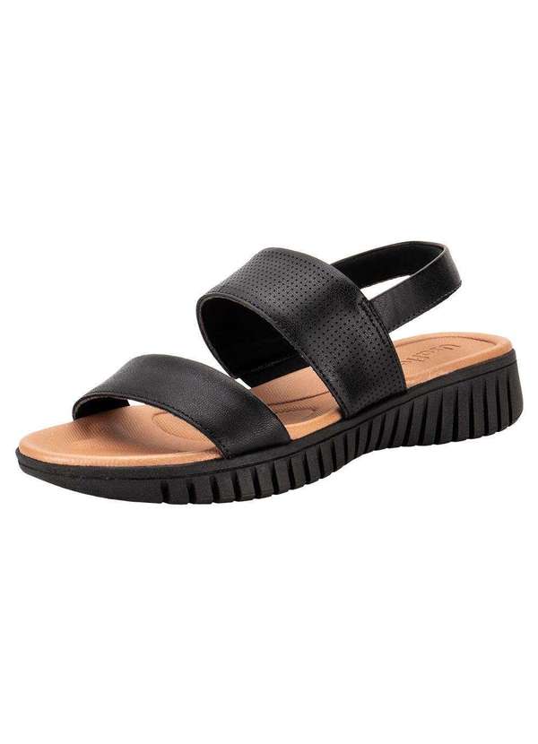 Usaflex - Sandália Feminina Flat Usaflex Ah0116 - Preto