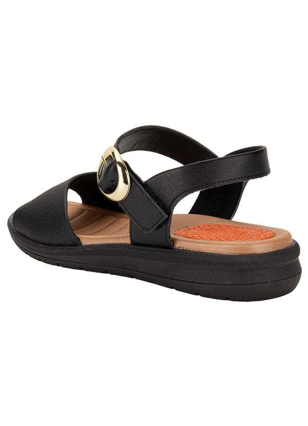 Usaflex - Sandália Feminina Flat Usaflex Am15004 - Preto 3
