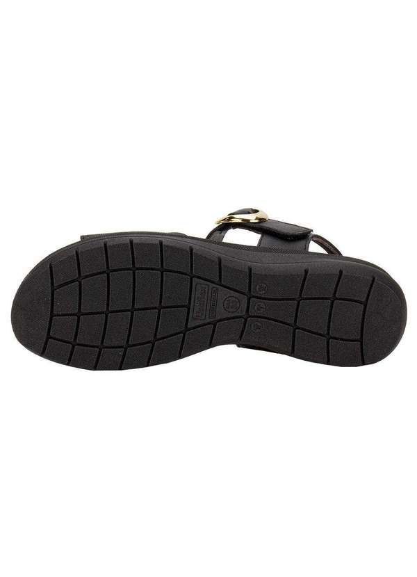 Usaflex - Sandália Feminina Flat Usaflex Am15004 - Preto 4