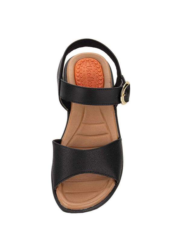 Usaflex - Sandália Feminina Flat Usaflex Am15004 - Preto 5