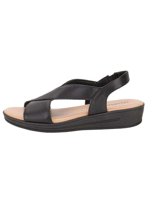 Usaflex - Sandália Feminina Flat Usaflex Mm0703 - Preto 2
