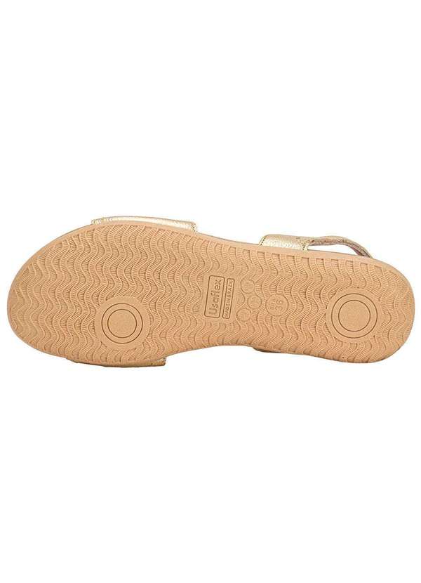 Usaflex - Sandália Feminina Flat Usaflex R18083 Ouro 4