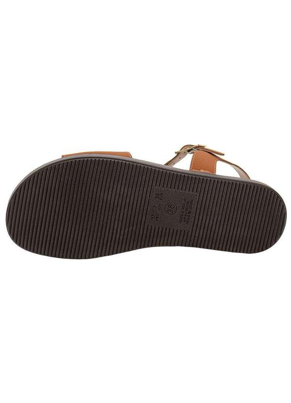 Via Scarpa - Sandália Feminina Flat Via Scarpa 173718710 - Caramelo 4