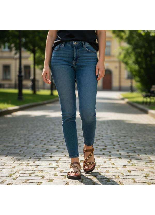 Via Scarpa - Sandália Feminina Flat Via Scarpa 173718982 Camel 2