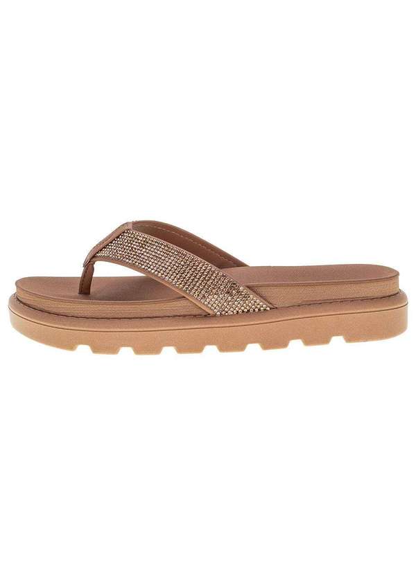 Vizzano - Sandália Feminina Flat Vizzano - 6459127 - Bege 2