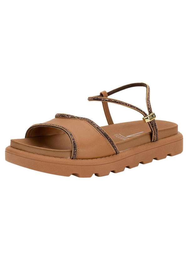 Vizzano - Sandália Feminina Flat Vizzano 6459136 Caramelo