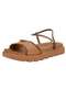 Vizzano - Sandália Feminina Flat Vizzano 6459136 Preto - variação: Caramelo