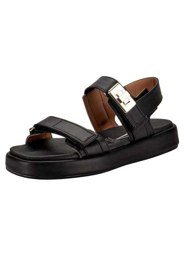 Vizzano - Sandália Feminina Flat Vizzano 6506110 - Preto