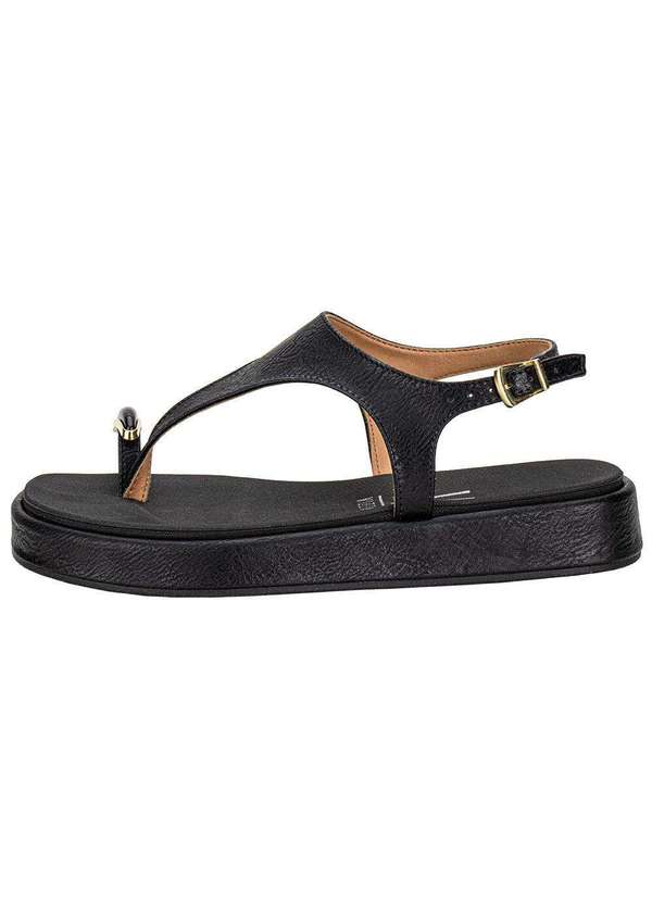 Vizzano - Sandália Feminina Flat Vizzano 6506127 - Preto 2