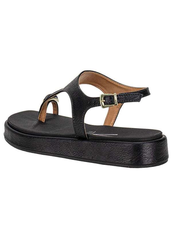 Vizzano - Sandália Feminina Flat Vizzano 6506127 - Preto 3