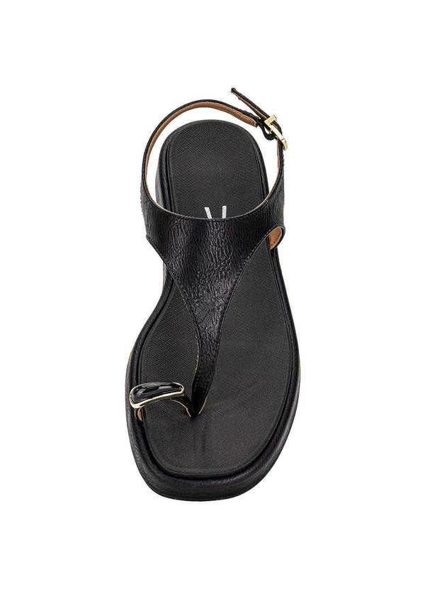 Vizzano - Sandália Feminina Flat Vizzano 6506127 - Preto 5