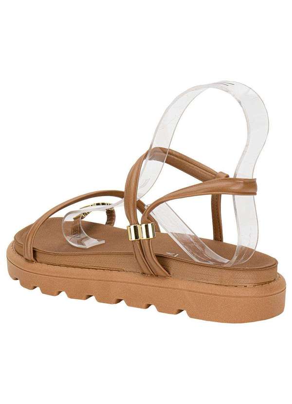 Vizzano - Sandália Feminina Flat Vizzano 6510116 - Camel 3