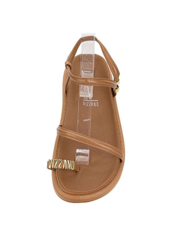 Vizzano - Sandália Feminina Flat Vizzano 6510116 - Camel 5