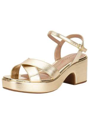 Beira Rio Sandália Feminina Meia Pata Beira Rio 8517106 Ouro