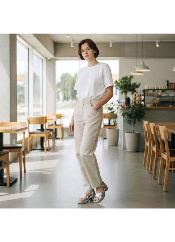 Beira Rio - Sandália Feminina Meia Pata Beira Rio 8517106 Prata 2