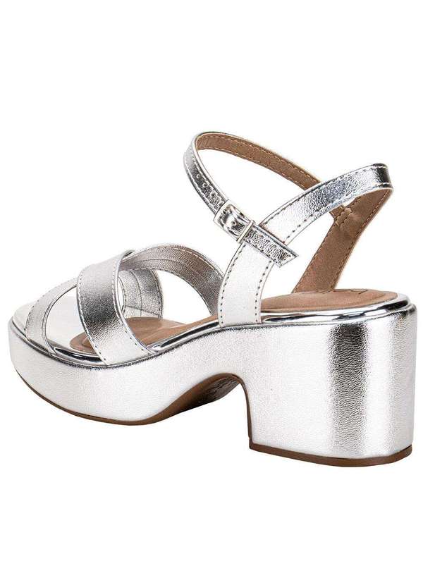 Beira Rio - Sandália Feminina Meia Pata Beira Rio 8517106 Prata 3