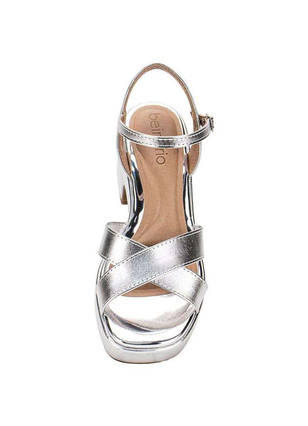 Beira Rio - Sandália Feminina Meia Pata Beira Rio 8517106 Prata 5