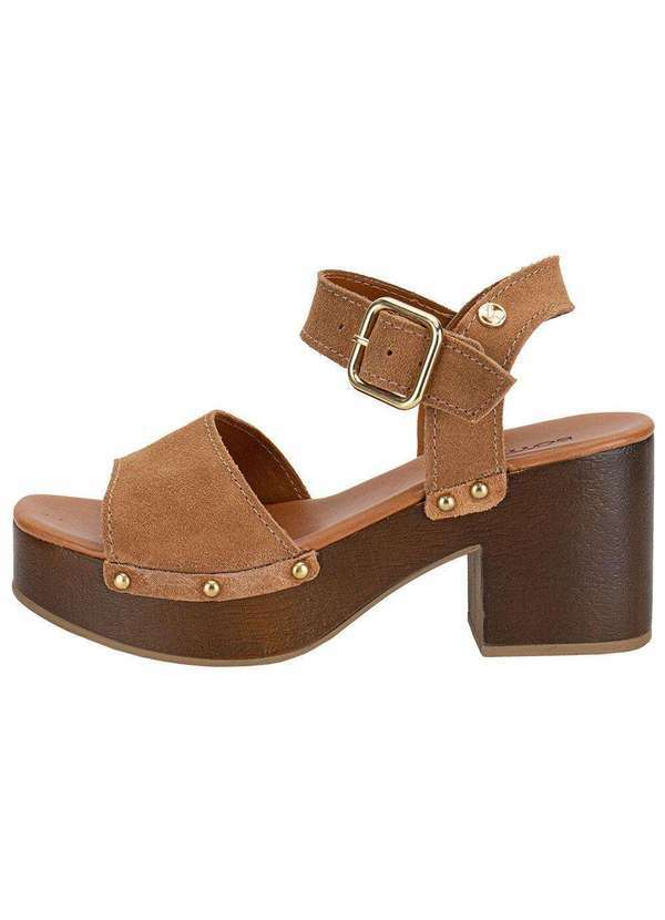 Bottero - Sandália Feminina Meia Pata Bottero 370502 Camel 2