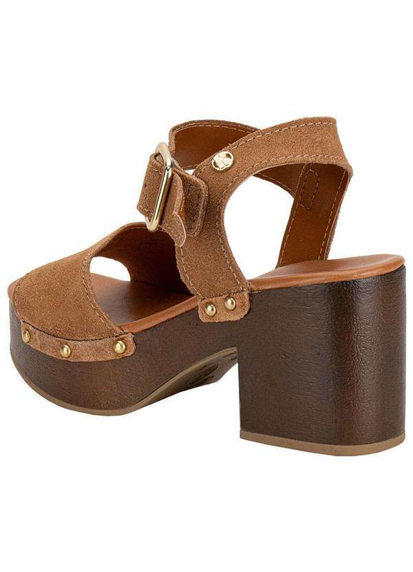 Bottero - Sandália Feminina Meia Pata Bottero 370502 Camel 3