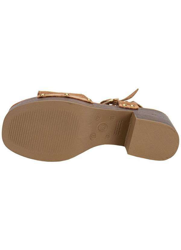 Bottero - Sandália Feminina Meia Pata Bottero 370502 Camel 4