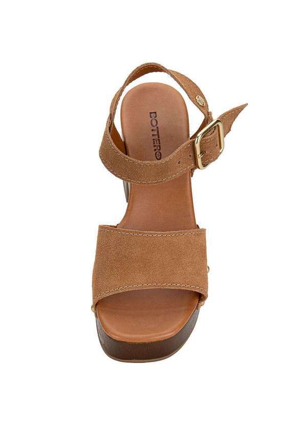 Bottero - Sandália Feminina Meia Pata Bottero 370502 Camel 5