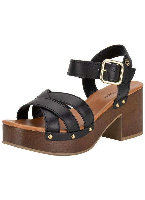 Bottero - Sandália Feminina Meia Pata Bottero 370508 Preto