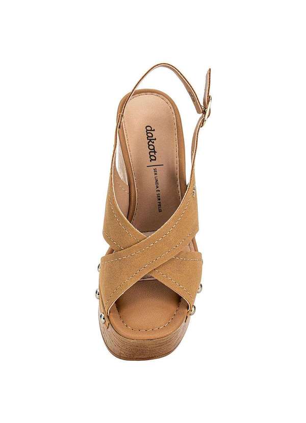 Dakota - Sandália Feminina Meia Pata Dakota Db032 Caramelo 5