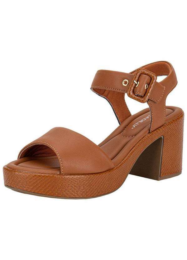 Piccadilly - Sandália Feminina Meia Pata Piccadilly 822011 Caramelo 1