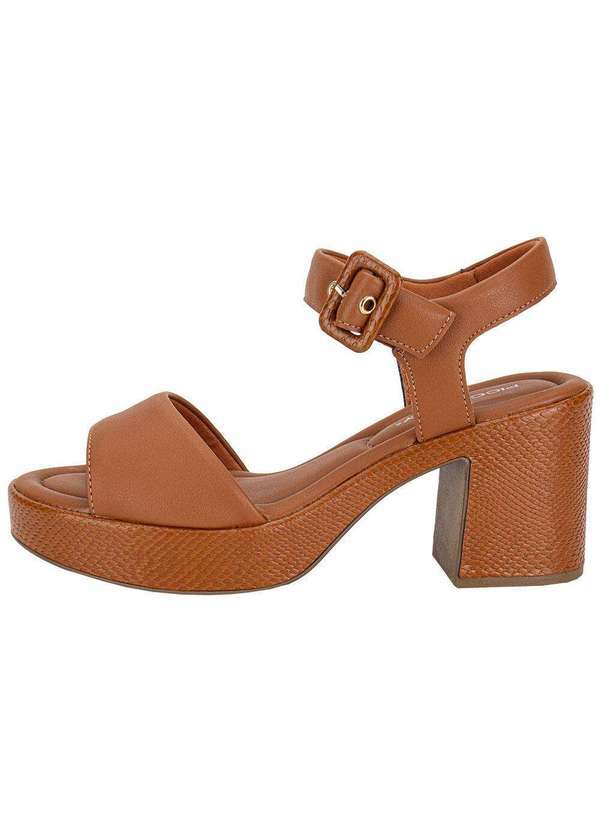 Piccadilly - Sandália Feminina Meia Pata Piccadilly 822011 Caramelo 2