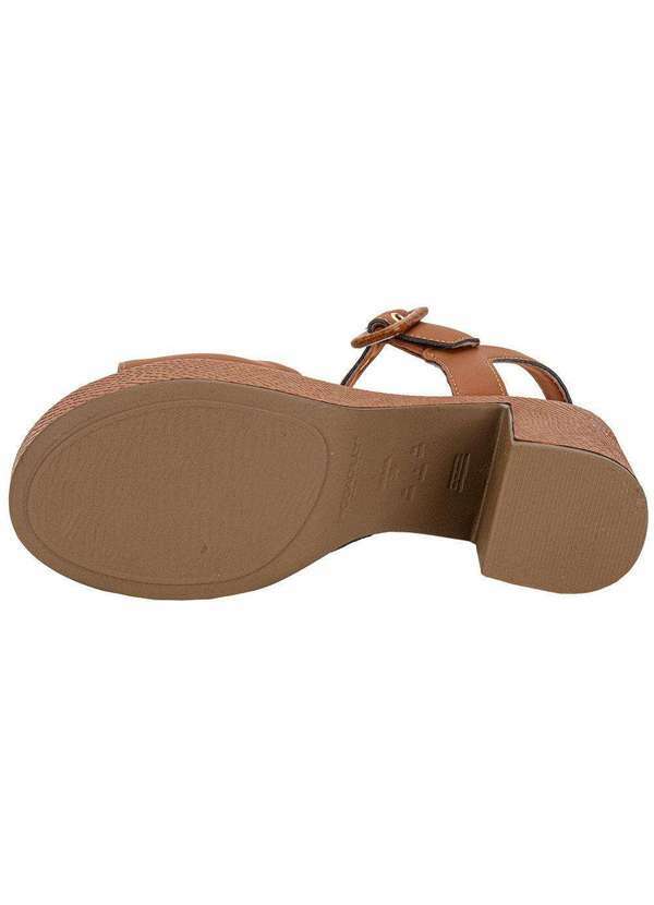 Piccadilly - Sandália Feminina Meia Pata Piccadilly 822011 Caramelo 4