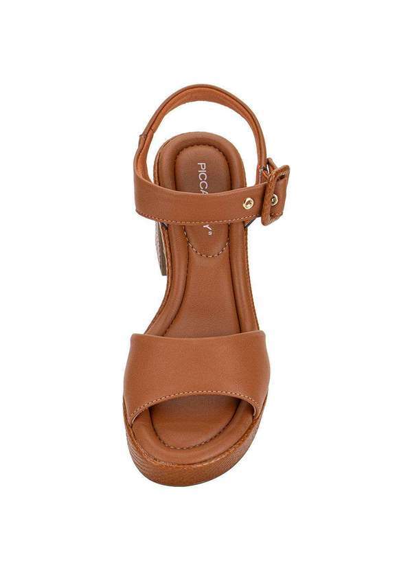 Piccadilly - Sandália Feminina Meia Pata Piccadilly 822011 Caramelo 5