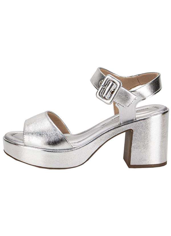 Piccadilly - Sandália Feminina Meia Pata Piccadilly 822011 Prata 2