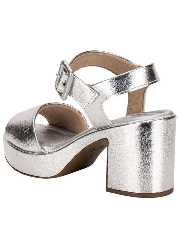 Piccadilly - Sandália Feminina Meia Pata Piccadilly 822011 Prata 3