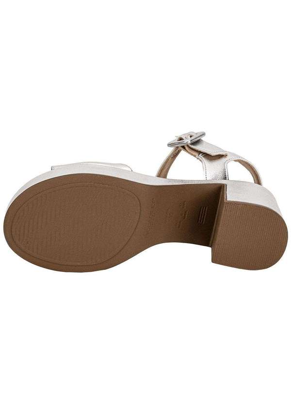 Piccadilly - Sandália Feminina Meia Pata Piccadilly 822011 Prata 4