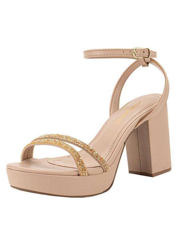 Via Marte - Sandália Feminina Meia Pata Via Marte - 2314607 - Bege