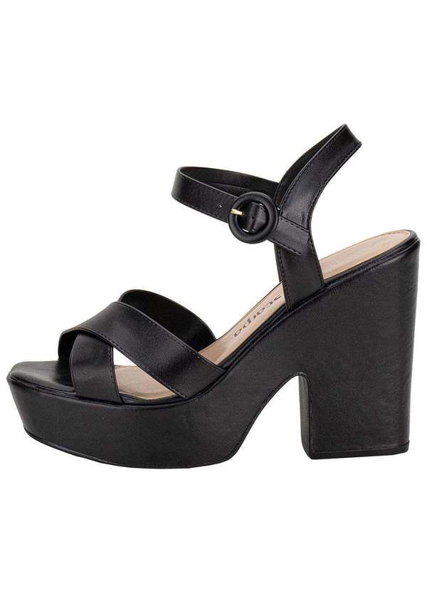 Via Scarpa - Sandália Feminina Meia Pata Via Scarpa 131012723 - Preto 2