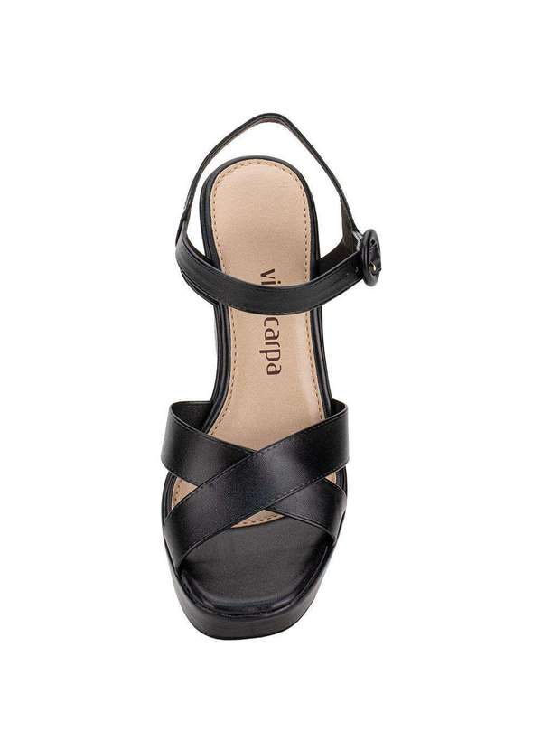 Via Scarpa - Sandália Feminina Meia Pata Via Scarpa 131012723 - Preto 5