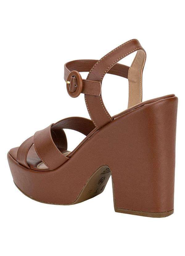 Via Scarpa - Sandália Feminina Meia Pata Via Scarpa 131012723 - Caramelo 3