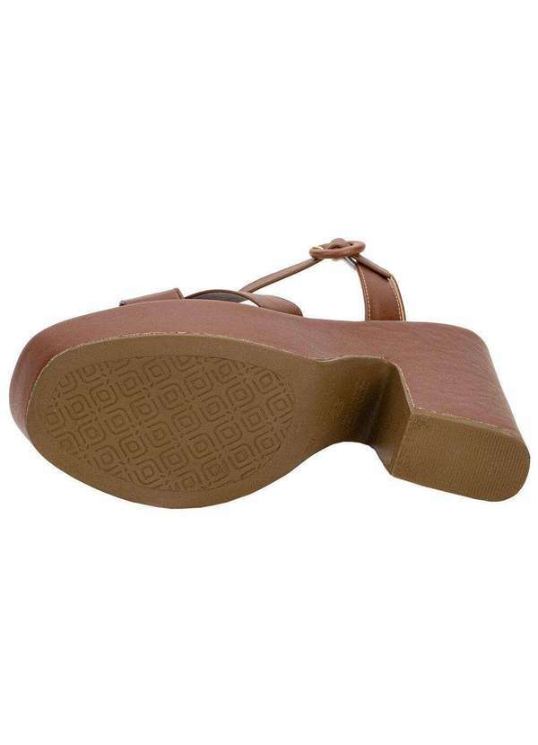 Via Scarpa - Sandália Feminina Meia Pata Via Scarpa 131012723 - Caramelo 4