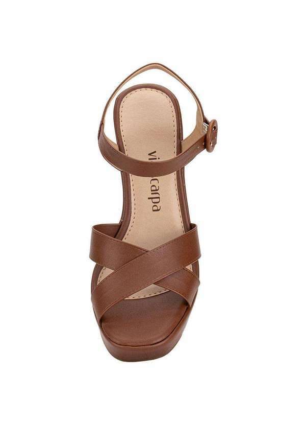 Via Scarpa - Sandália Feminina Meia Pata Via Scarpa 131012723 - Caramelo 5