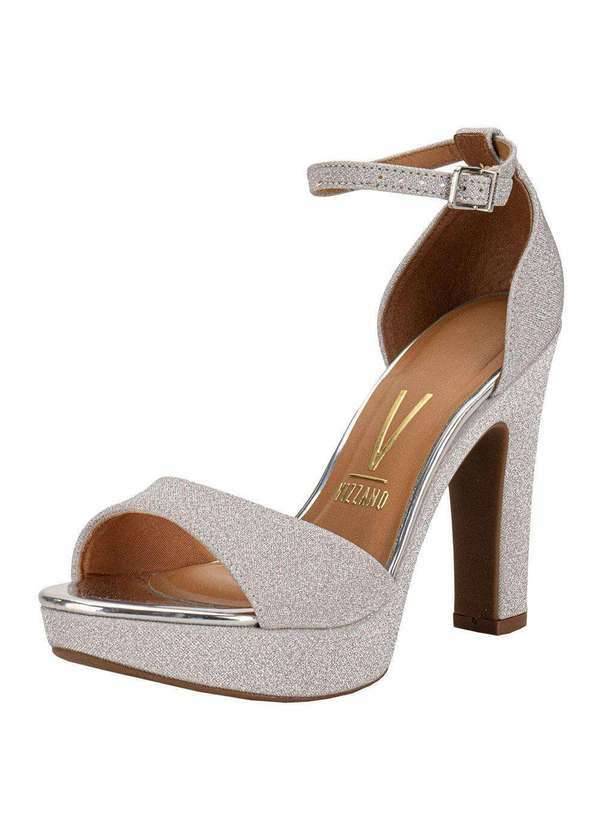 Vizzano - Sandália Feminina Meia Pata Vizzano 6292217 - Prata