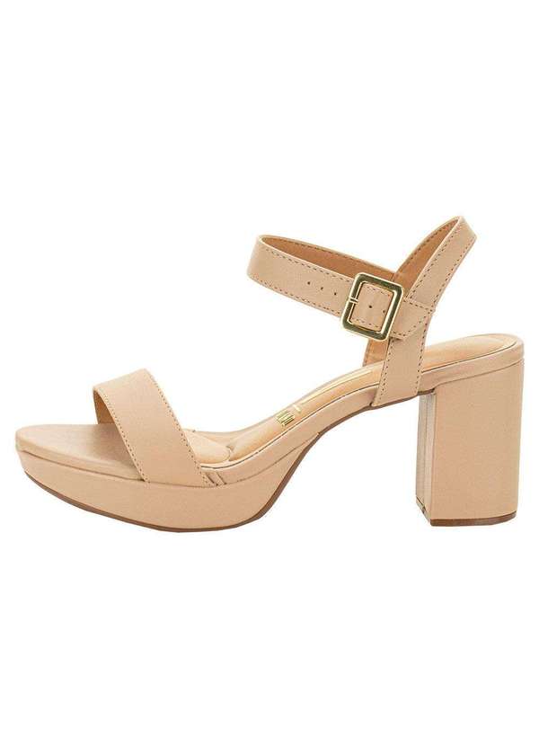 Vizzano - Sandália Feminina Meia Pata Vizzano 6425110 - Bege 2