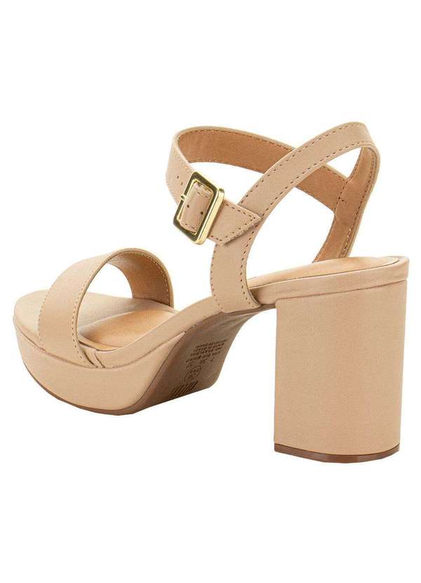 Vizzano - Sandália Feminina Meia Pata Vizzano 6425110 - Bege 3