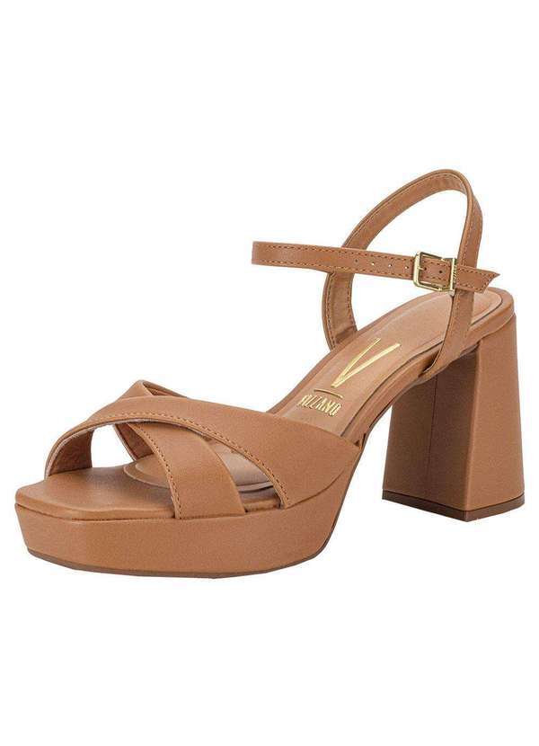 Vizzano - Sandália Feminina Meia Pata Vizzano 6472204 - Camel